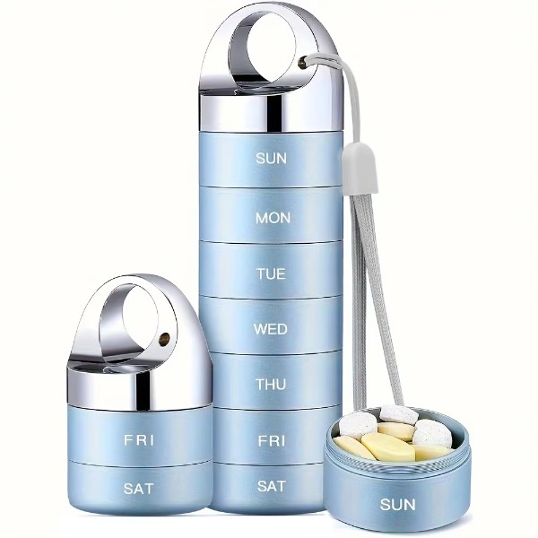 Portable 7-Day Medicine Organiser