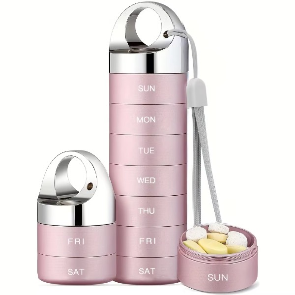 Portable 7-Day Medicine Organiser