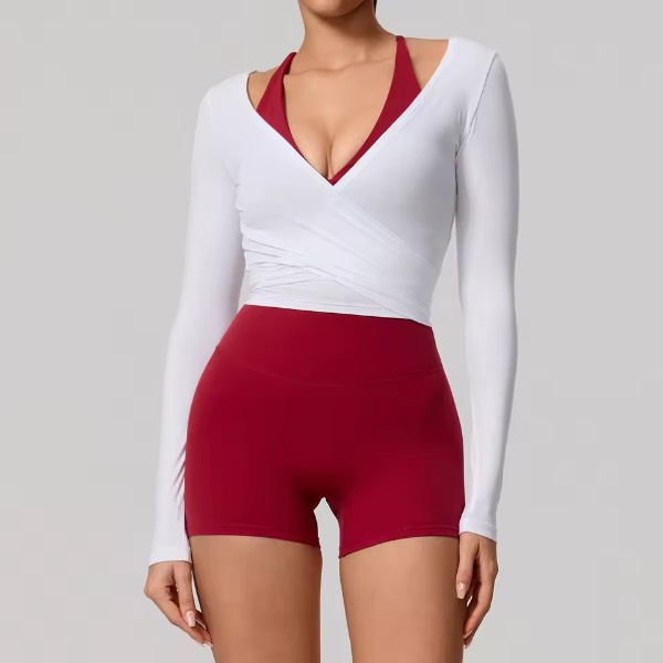 Women's Long Sleeve Yoga/Pilates Wrap Top