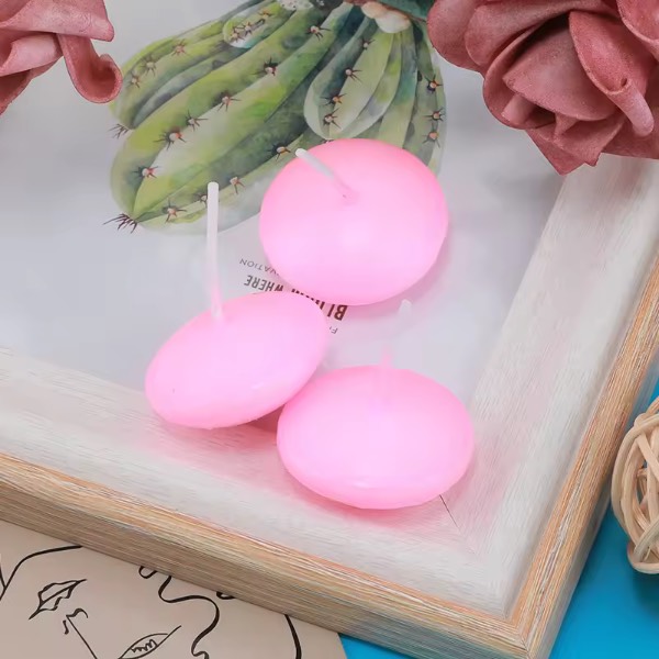 Unscented Pink Floating Candles