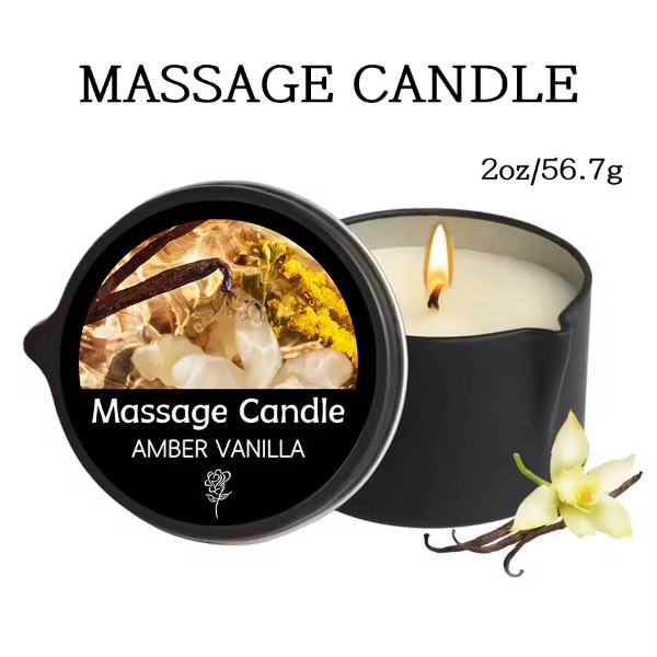 Massage Oil Candle (Amber Vanilla)