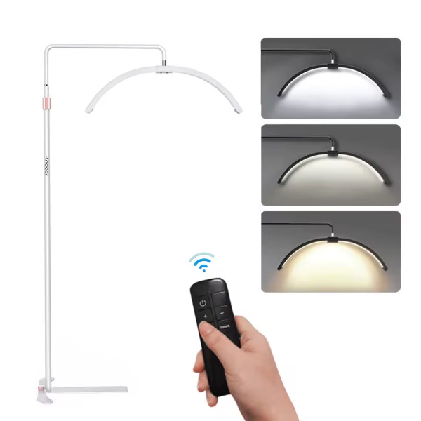 Andoer HD-M5X 36W Half-Moon LED Floor Video Light with Stand
