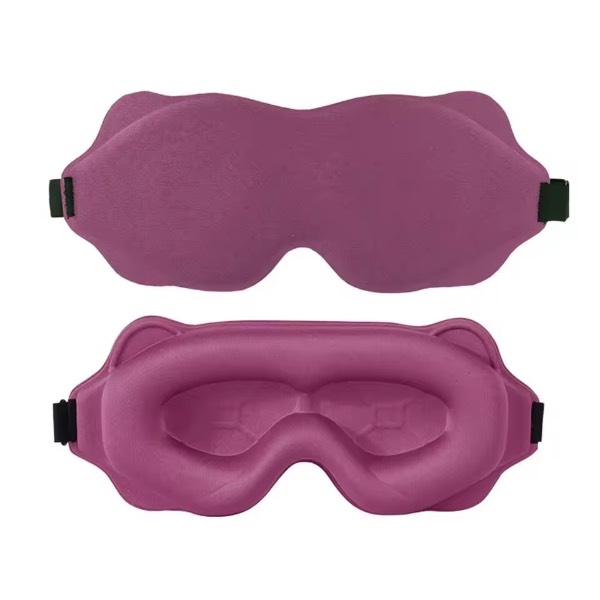 3D Ergonomic Sleep Eye Mask with Deep Eye Socket Design (Rose Pink)
