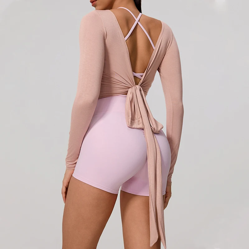 Women's Long Sleeve Yoga/Pilates Wrap Top