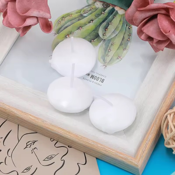 Unscented White Floating Candles