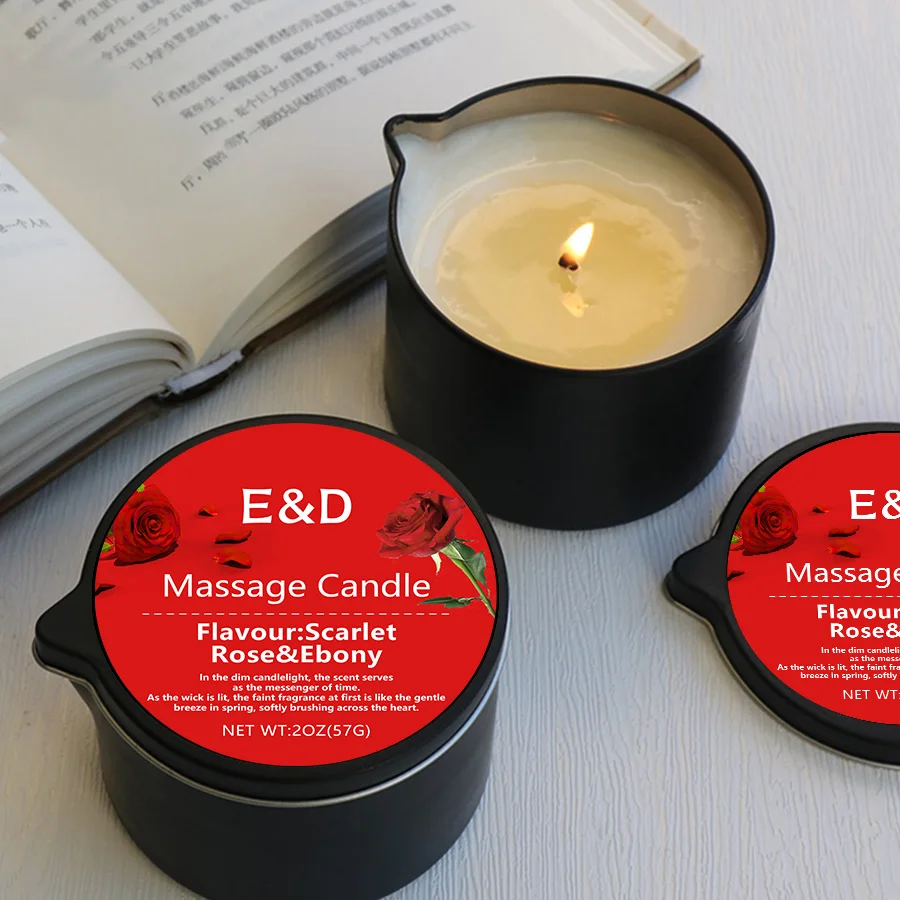 Massage Oil Candle (Scarlet Rose)