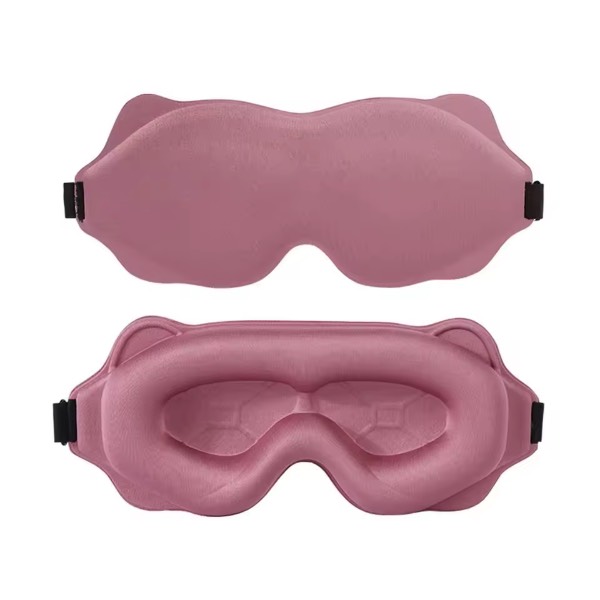 3D Ergonomic Sleep Eye Mask with Deep Eye Socket Design (Pink)